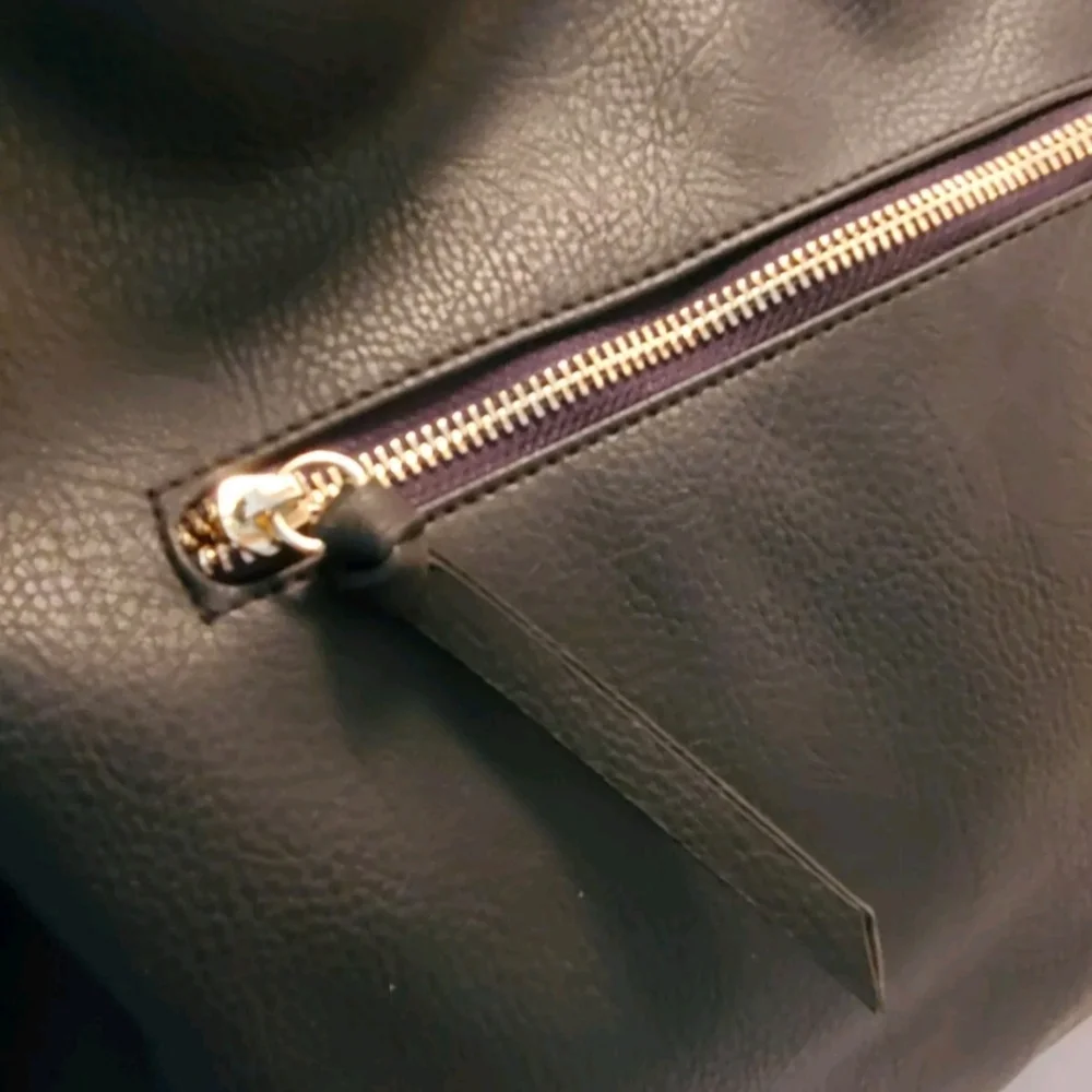 Big Buddha Black and Gray Patterned Tote - Picture 7 of 11